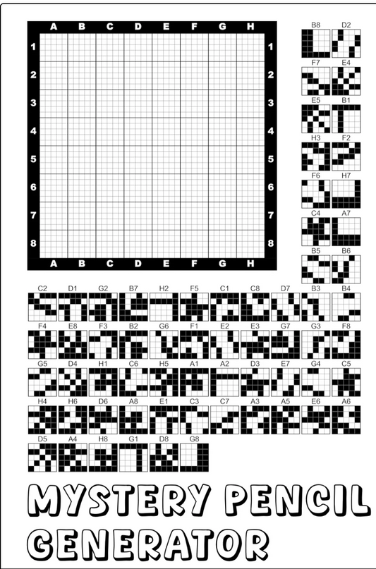 Mystery Pixel Image Generator By Marina Art Design